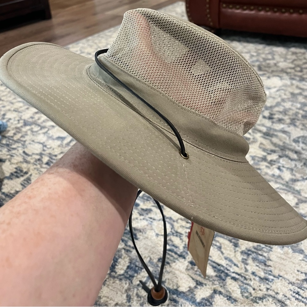 Dorfman Pacific Packable Outdoorsman Hat. Medium with sizing tape. NWT - Picture 6 of 8